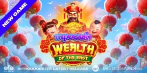 Tampilan visual slot Wealth of the East dengan tema festival Timur